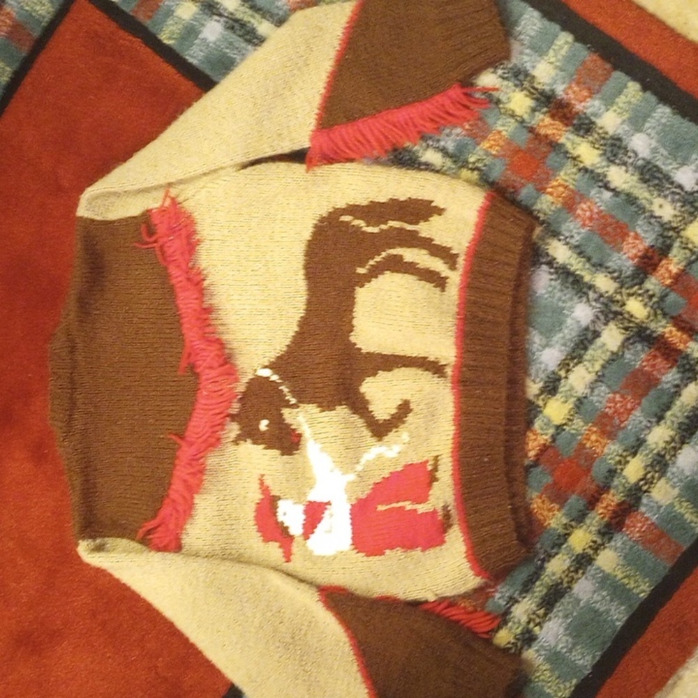 Vintage Cowboy Sweater Boys Sz 5 - Picture 7 of 7